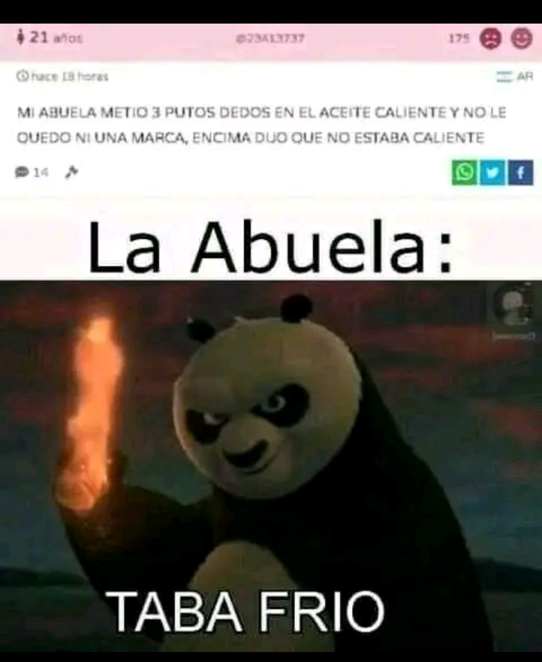 Ya frío Meme subido por Linterna verdeTROX Memedroid