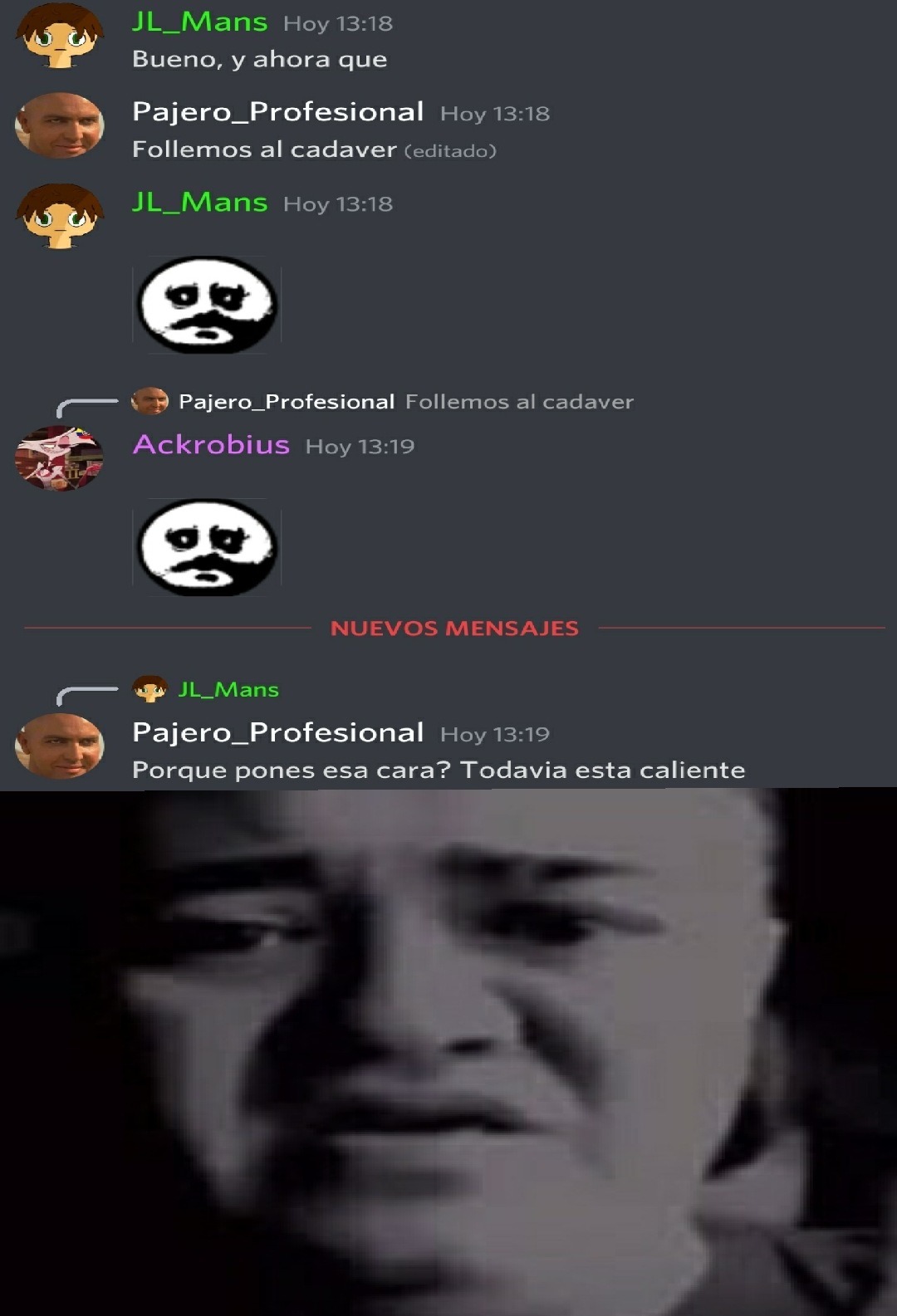 (Cara perturbada) Meme by JL_Mans ) Memedroid