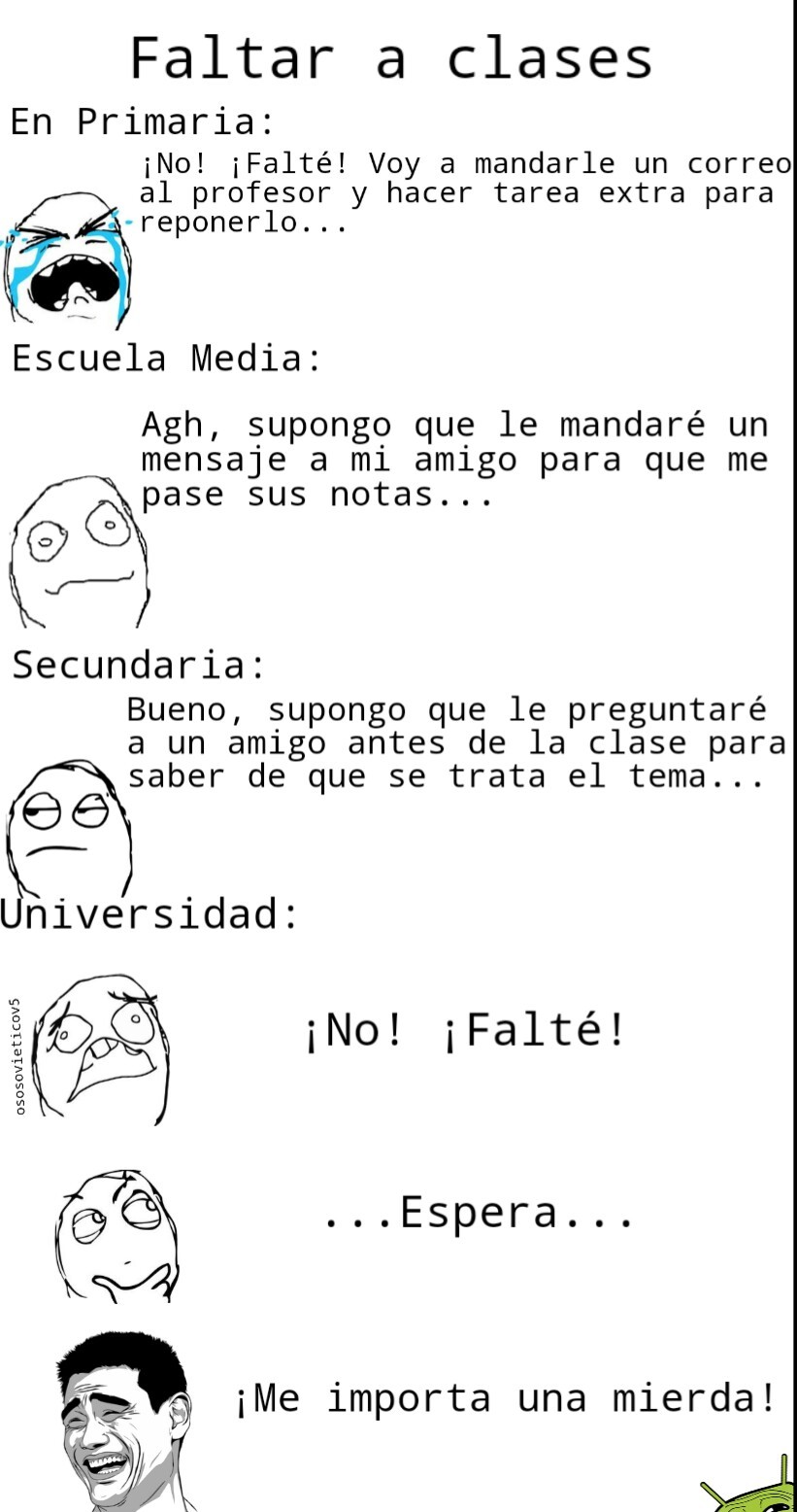 Faltar A Clases Meme Subido Por Ososovieticov Memedroid