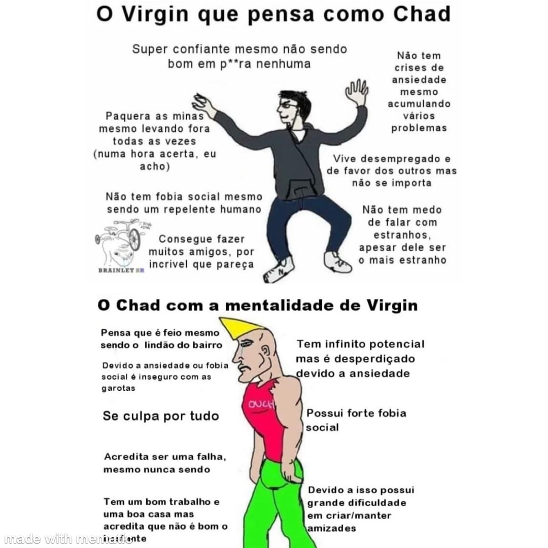 Virgin Chad Vs Chad Virgin Meme By 23467 Memedroid 