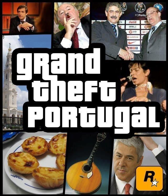 Vou jogar GTA Portugal kkk - meme
