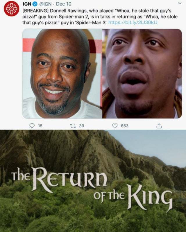 The return of the king - meme