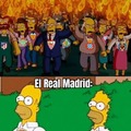 Meme del lio del barsa con los arbitros. El Real Madrid no se queja mucho