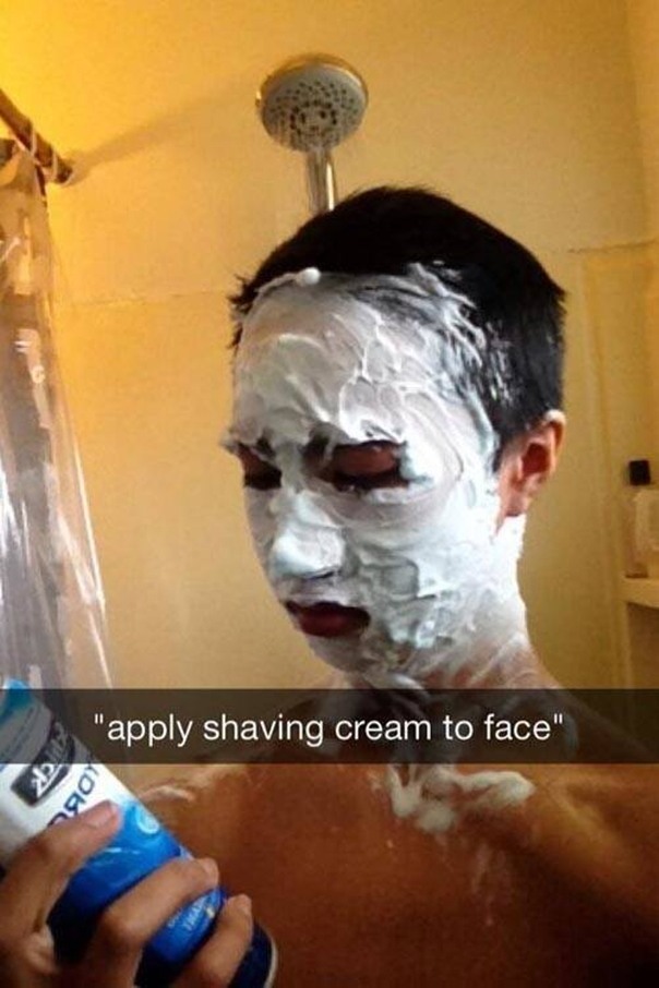 Shaving cream - meme