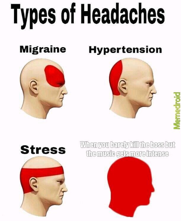 Types of headaches - meme