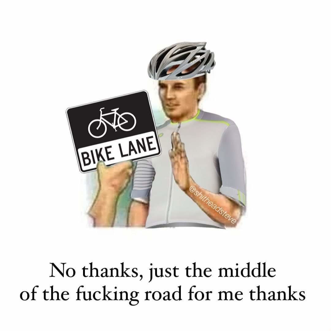 Bikes can die - meme