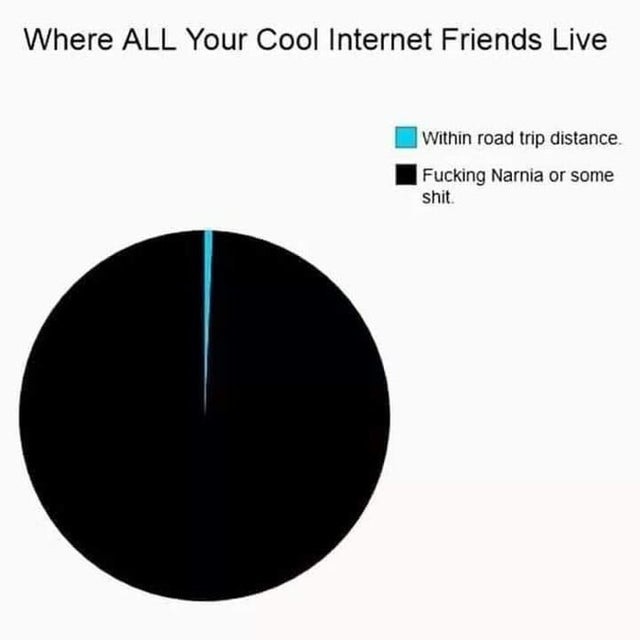 Where your cool internet friends live - meme