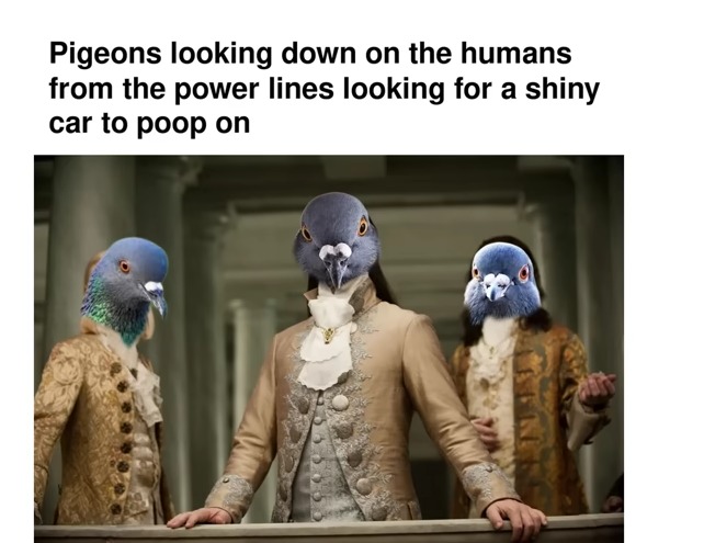 Pigeons, ATTACK!!! - meme