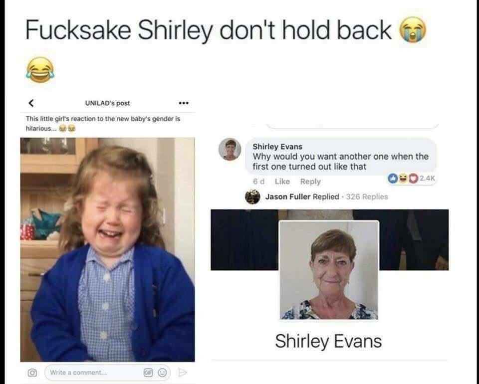 Dayum Shirley! - meme