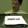 Paper cuts