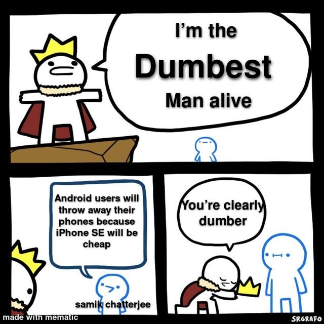 The dumbest man alive - meme