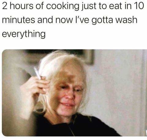 Cooking is hard - meme