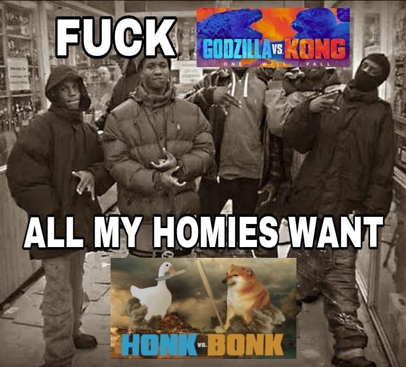 Honk vs Bonk - meme