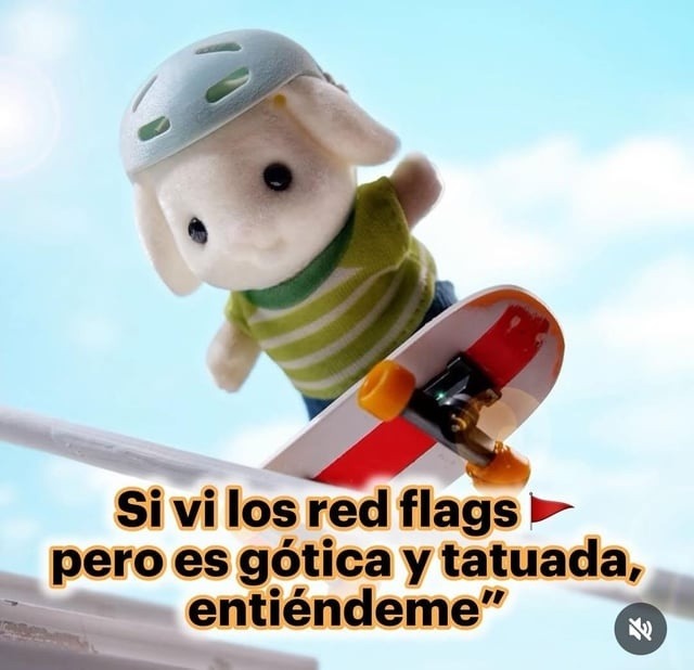 Vi los red flags... pero era gótica y tatuada, tenía que intentarlo - meme