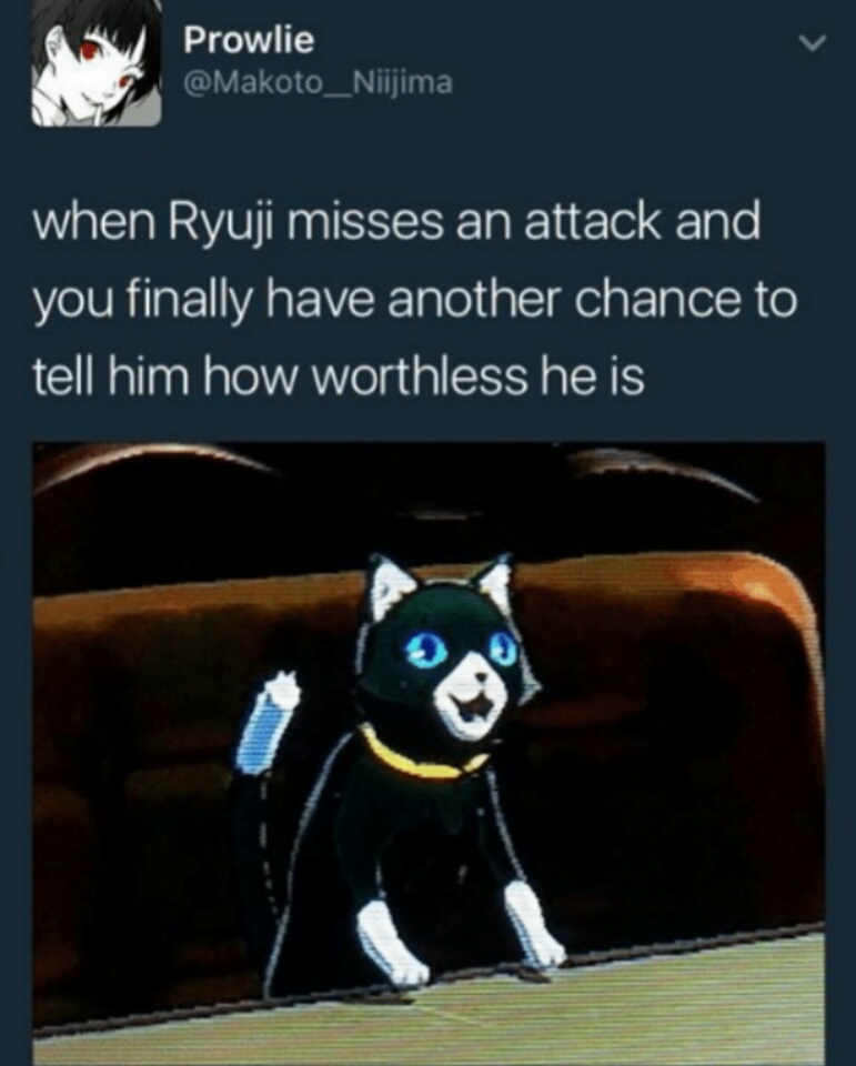 Ryuji misses an attack Persona 5