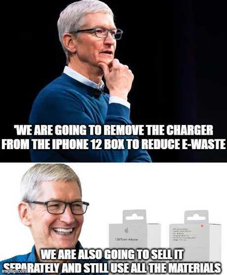 "Does more, costs less" - Apple Slogan - meme