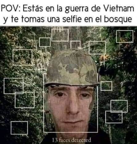 La guerra de vietnam si existieran los telefonos - meme