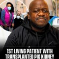 Rick Slayman, the recipient of the world’s first genetically edited pig kidney transplant