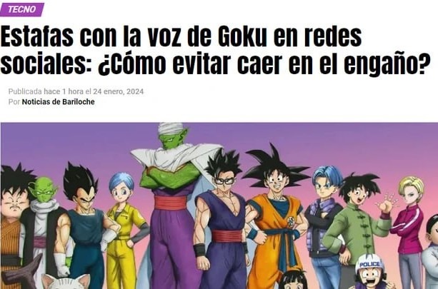 Estafas con la voz de Goku - meme