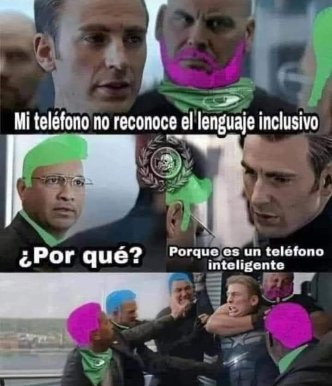 Sobaco arcoiris - meme