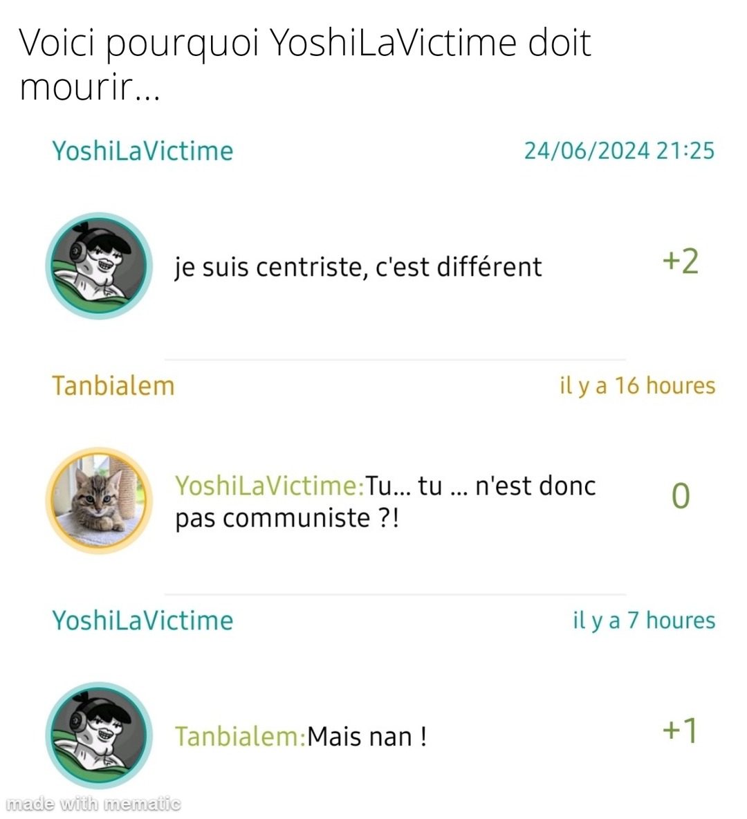 Je trouve.                                              Si ce même passe la modo je supprime un compte. - meme
