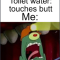 Damn toilet water