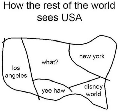 How the rest of the world sees USA - meme
