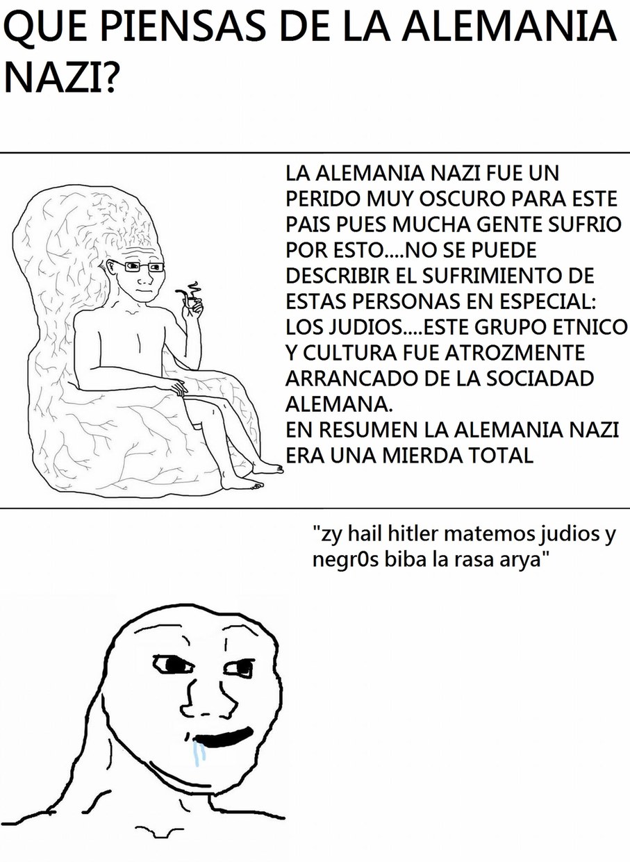 pura mierda los nazis - meme
