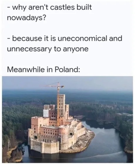Yes, let's build castles - meme