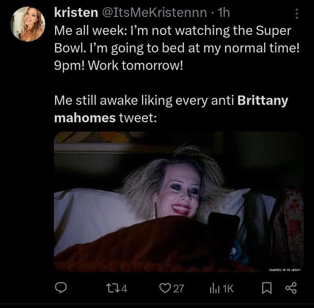 Brittany Mahomes Super Bowl 2025 meme