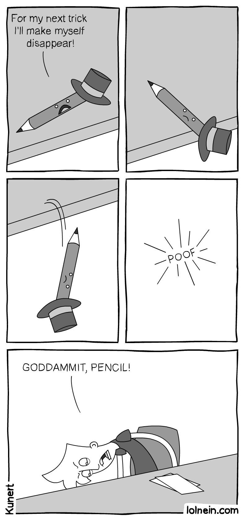 the pencils are good magicians - meme