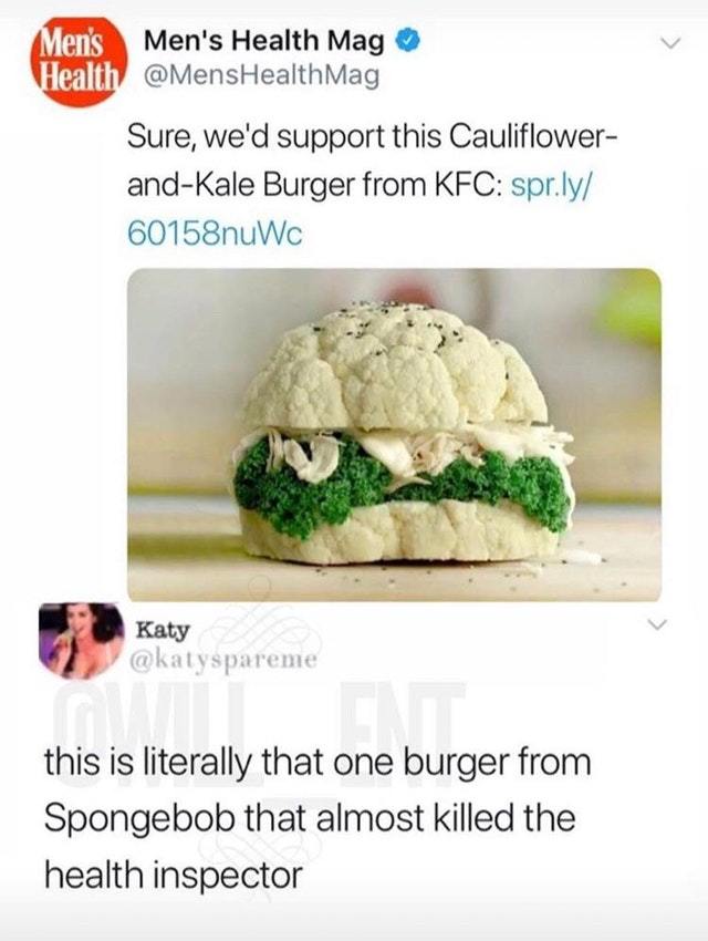 Cauliflower Burger - meme