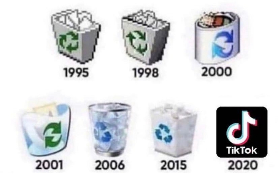 L'évolution de la poubelle - meme