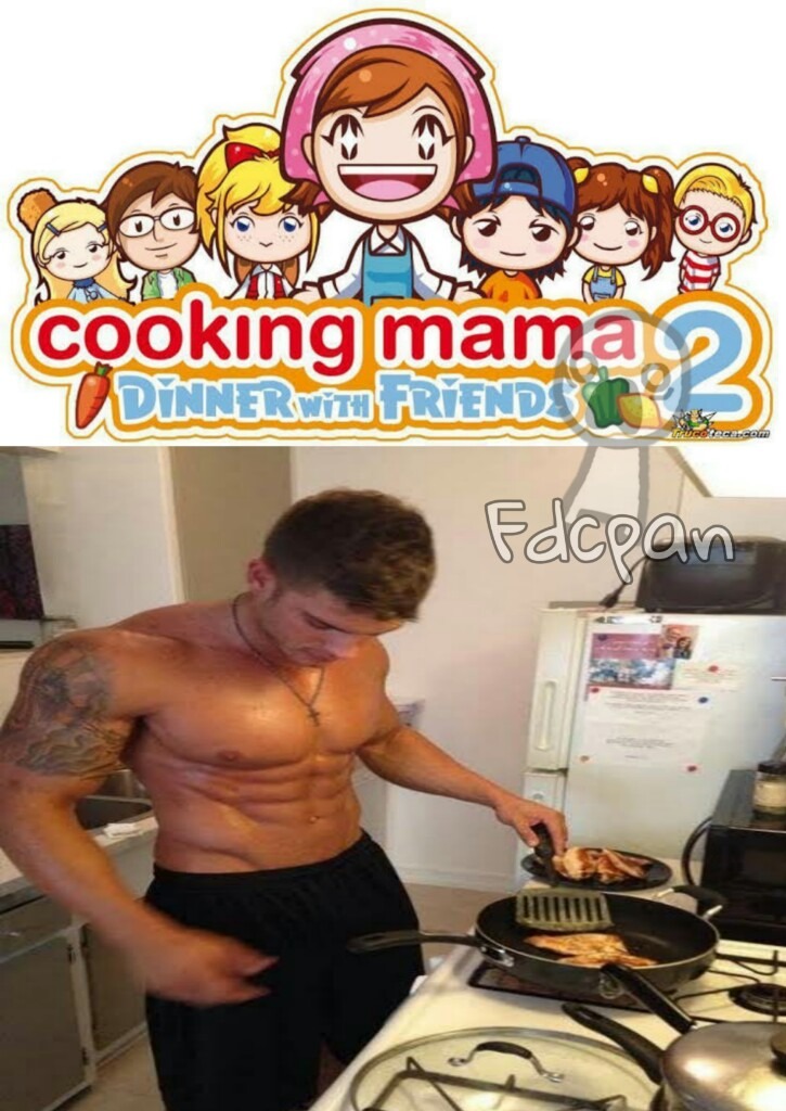 Daría mas risa si dijera "Cooking with mama 2" pero da igual xd - meme