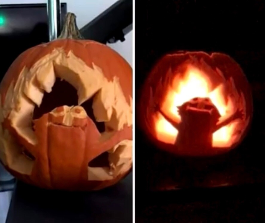 I know it’s basically January but cool carving - meme
