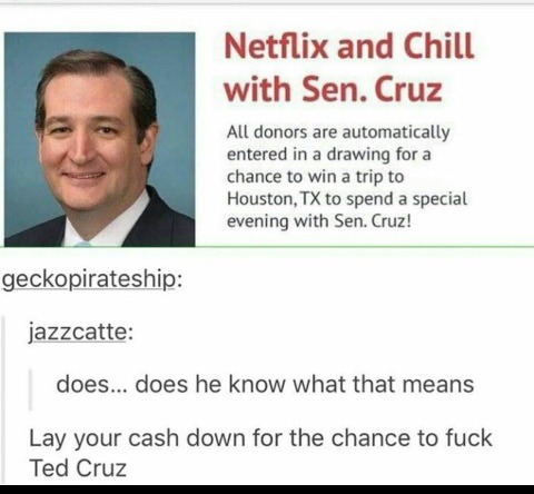 Ted is ded in the polls - meme
