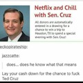 Ted is ded in the polls