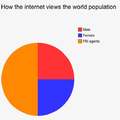 How the Internet views the world population