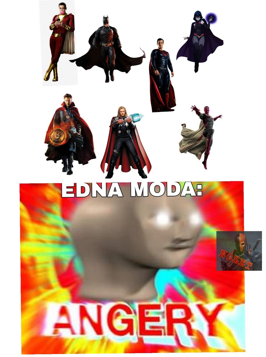 Contexto: Edna Moda odia las capas (muy obvio, lo sé. XD) - meme