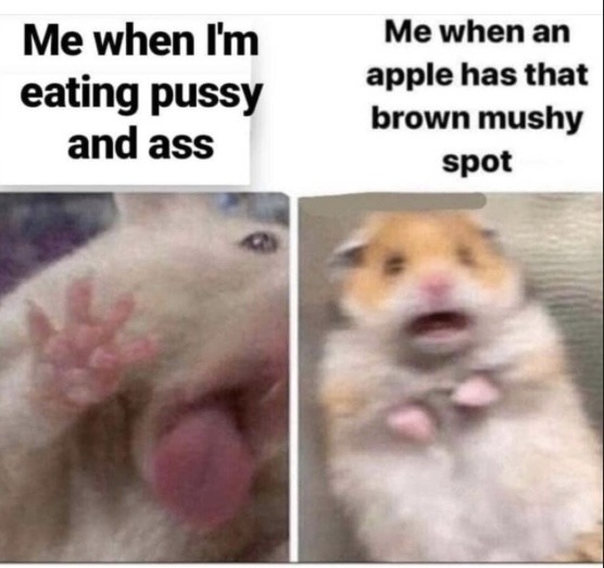 Hate those icky mushy spots - meme