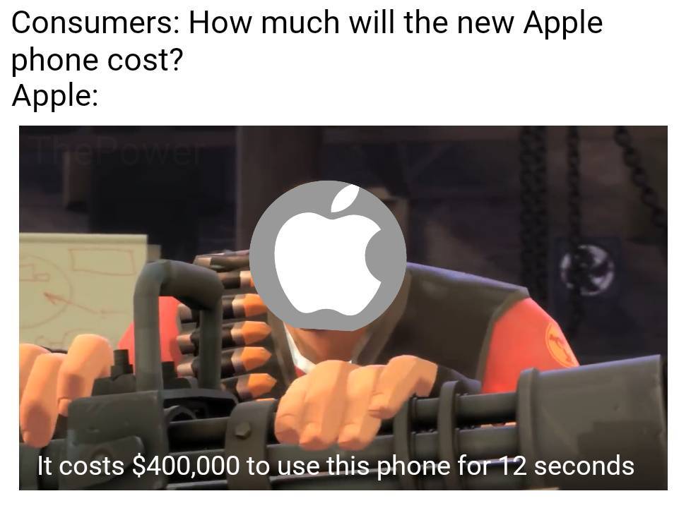 Apple < Android - meme