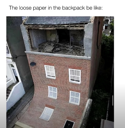 The loose paper be like - meme