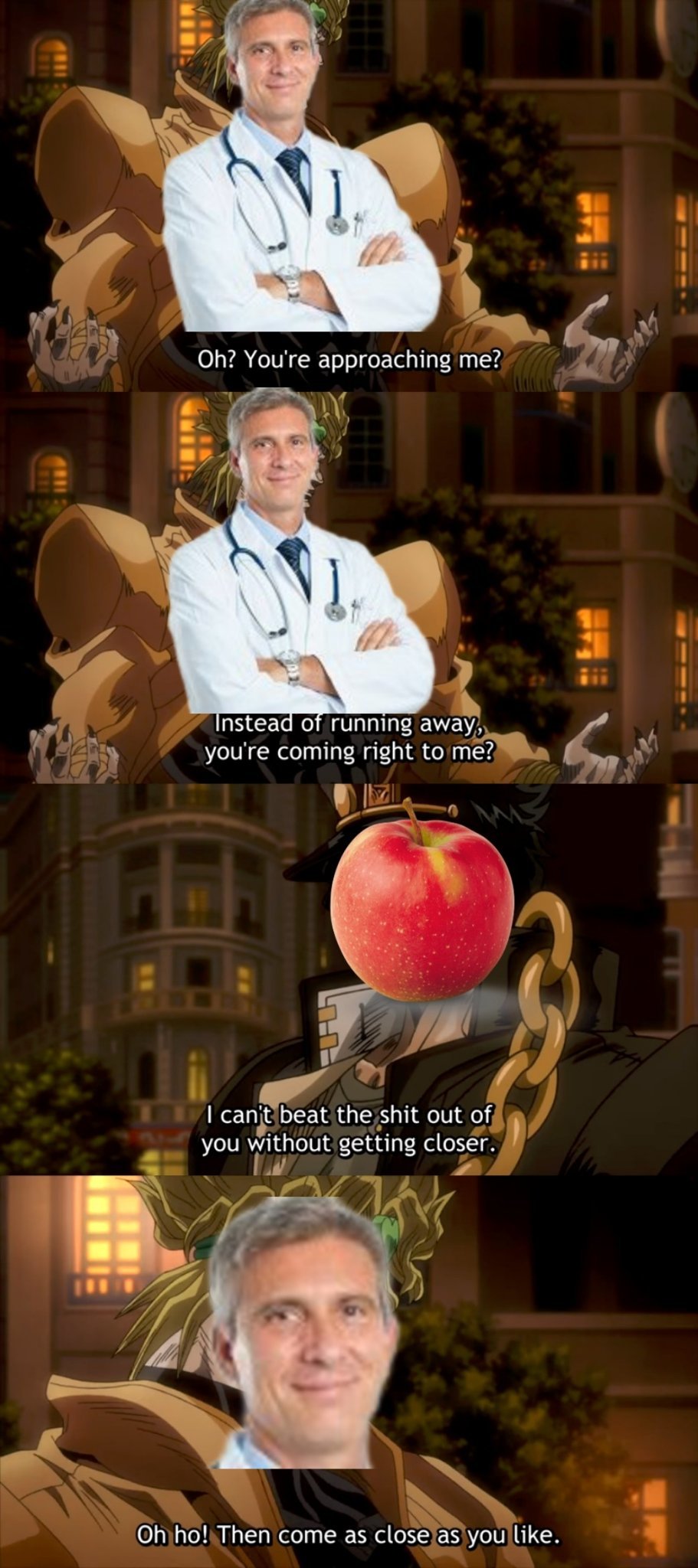 Top 10 anime battles: Apple vs. Doctor. Coming to theaters January 2022 - meme