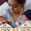 California twins,born in 2 different minutes and years.
