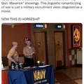 Navy recruiters in movie theaters at Top Gun Maverick showings