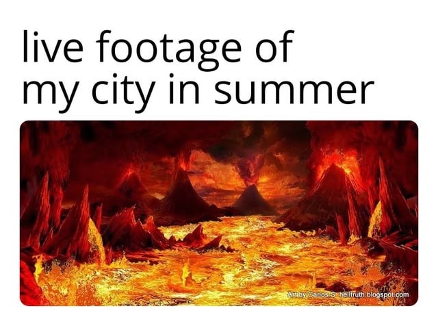 My city in summer - meme