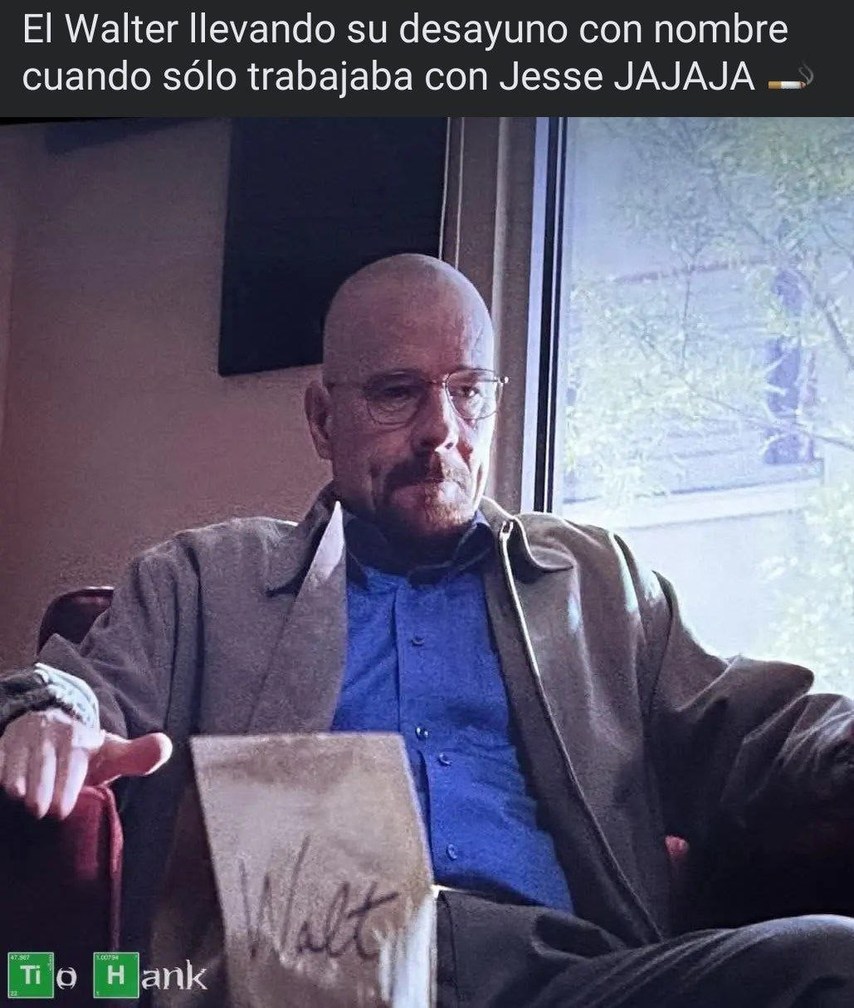 El Walter marcando el desayuno cuando solo hay Jesse - meme