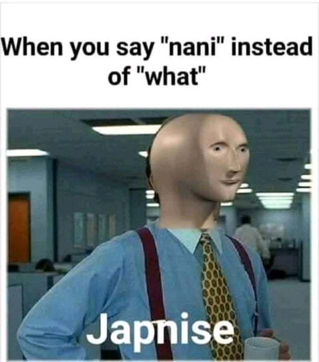 When you say nani instead of what - meme