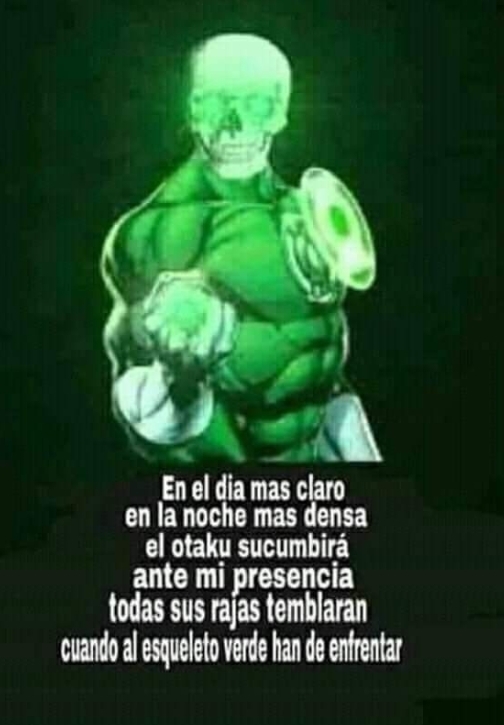 Esqueleto green lantern - meme