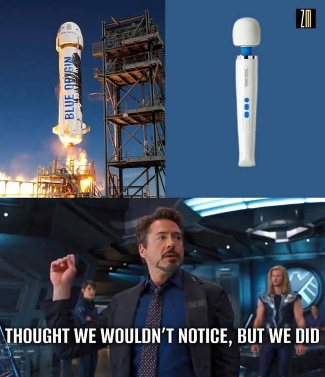 Blue origin rocket meme